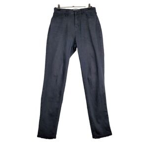 Hot Topic HT Denim Mom Jeans Women Junior 1 Black Cotton Stretch 5-Pockets